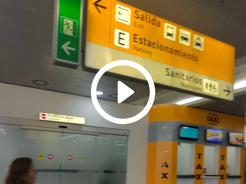 Arriving in Airport Cabo